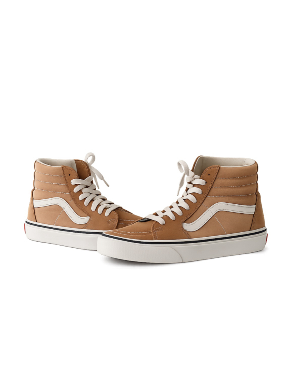 Men's Vans Sk8-Hi Sneakers Brown and White size 5 men’s 6.5 women’s